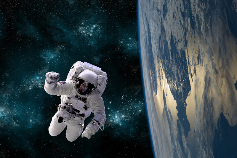 宇航员背景图唯美图片