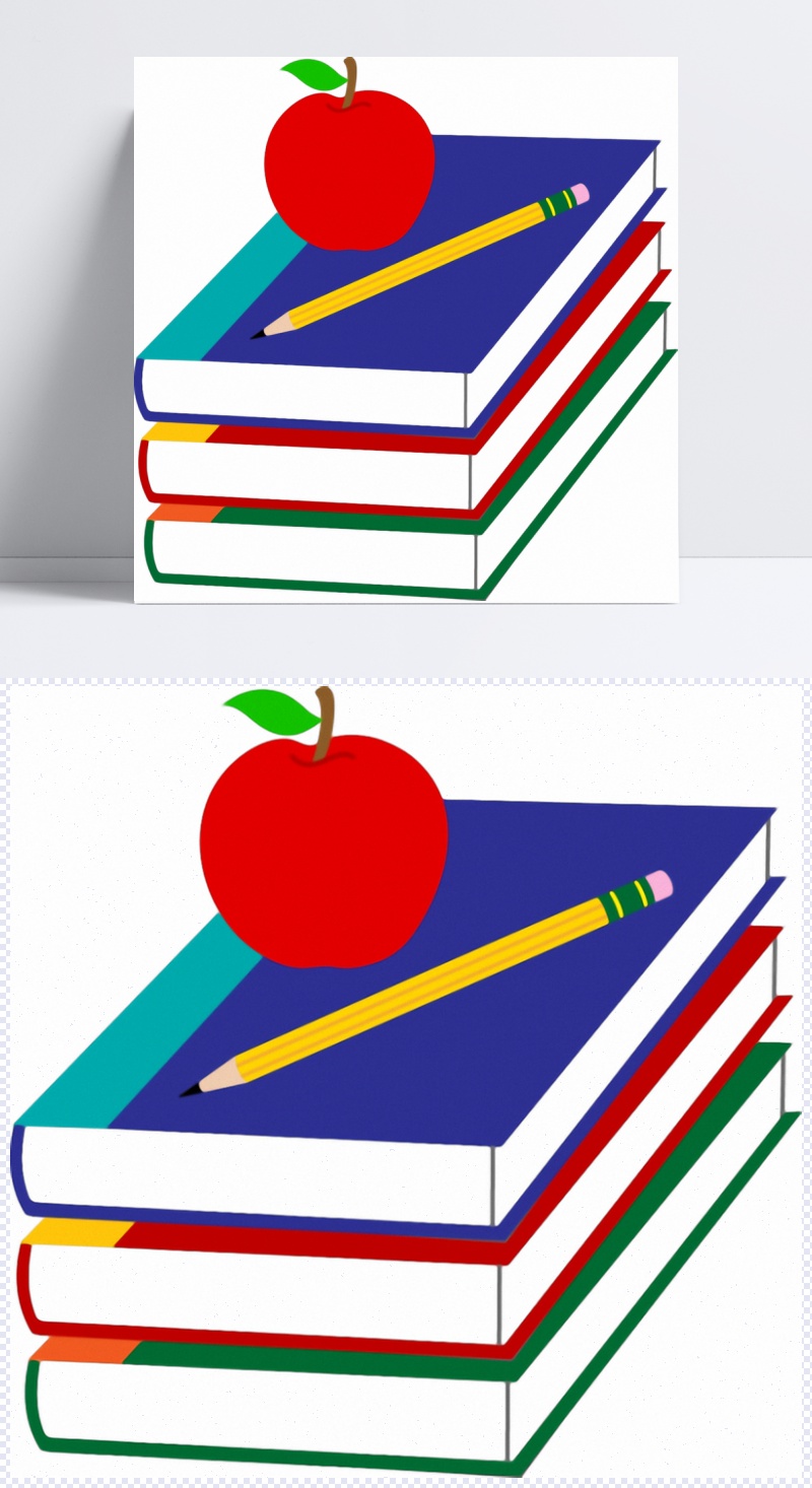 三本书怎么画简单图片