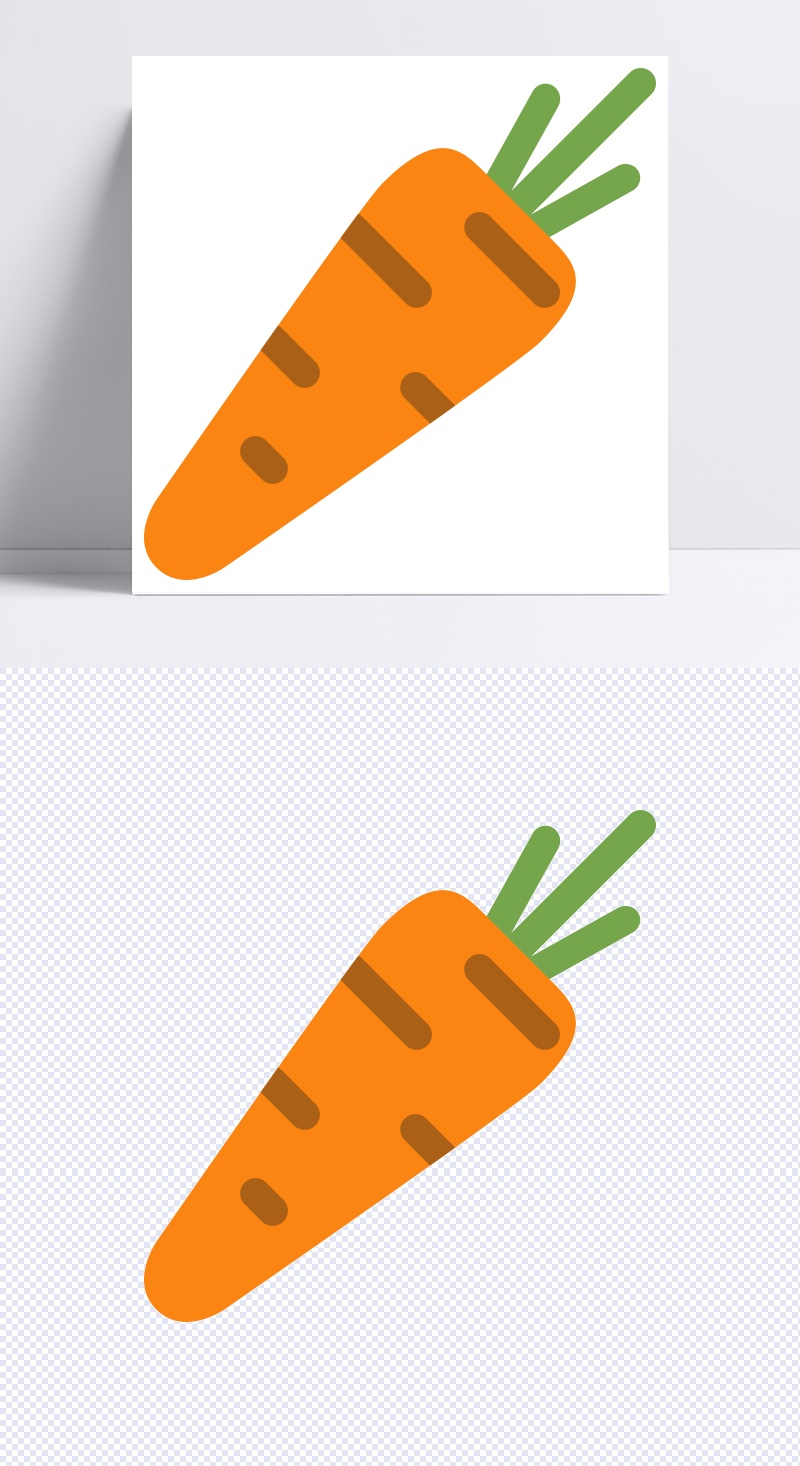 卡通胡萝卜矢量素材