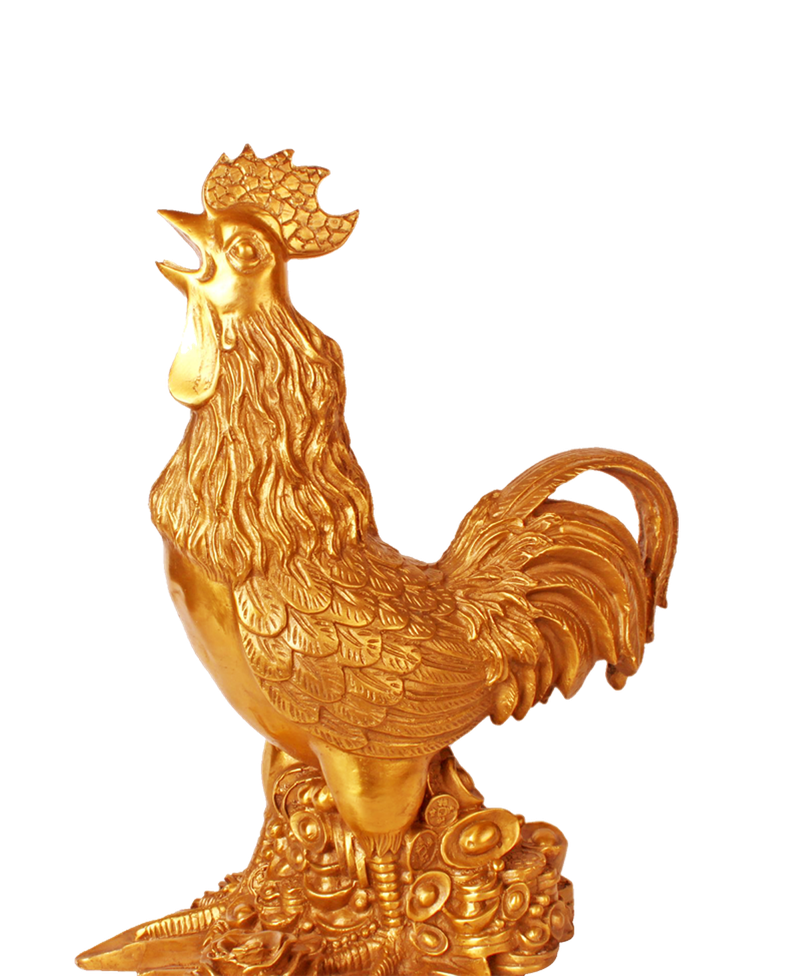 金色公鸡雕像
