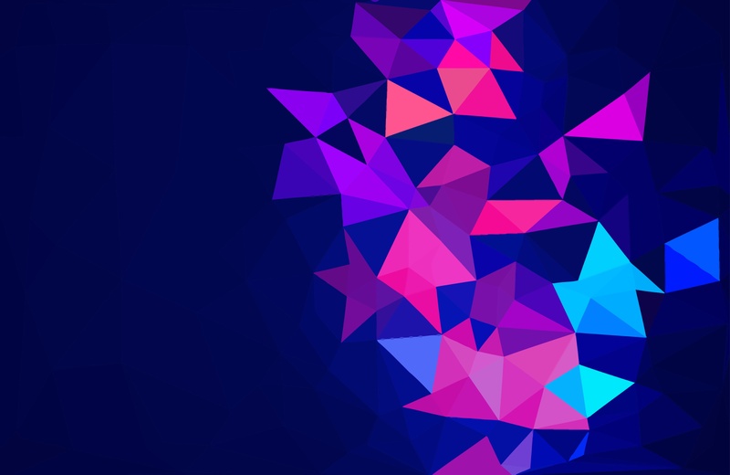 紫蓝三角形背景图片