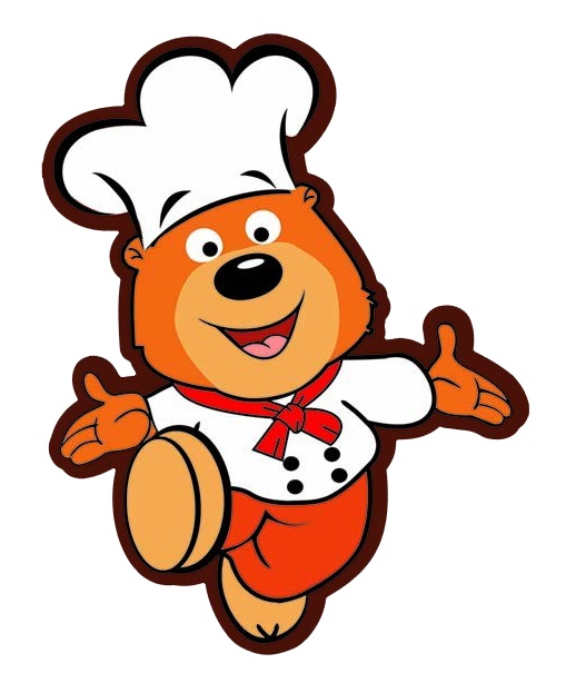 卡通手绘厨师小熊