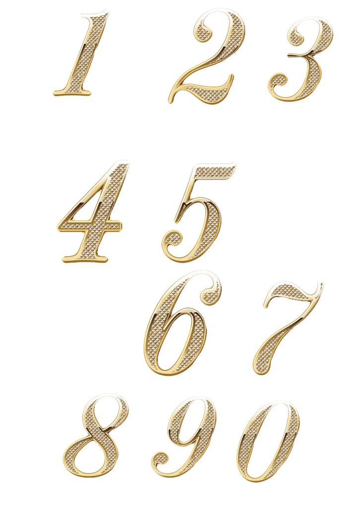 阿拉伯数字字体样式图片